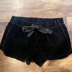 black velvet shorts w silk tie